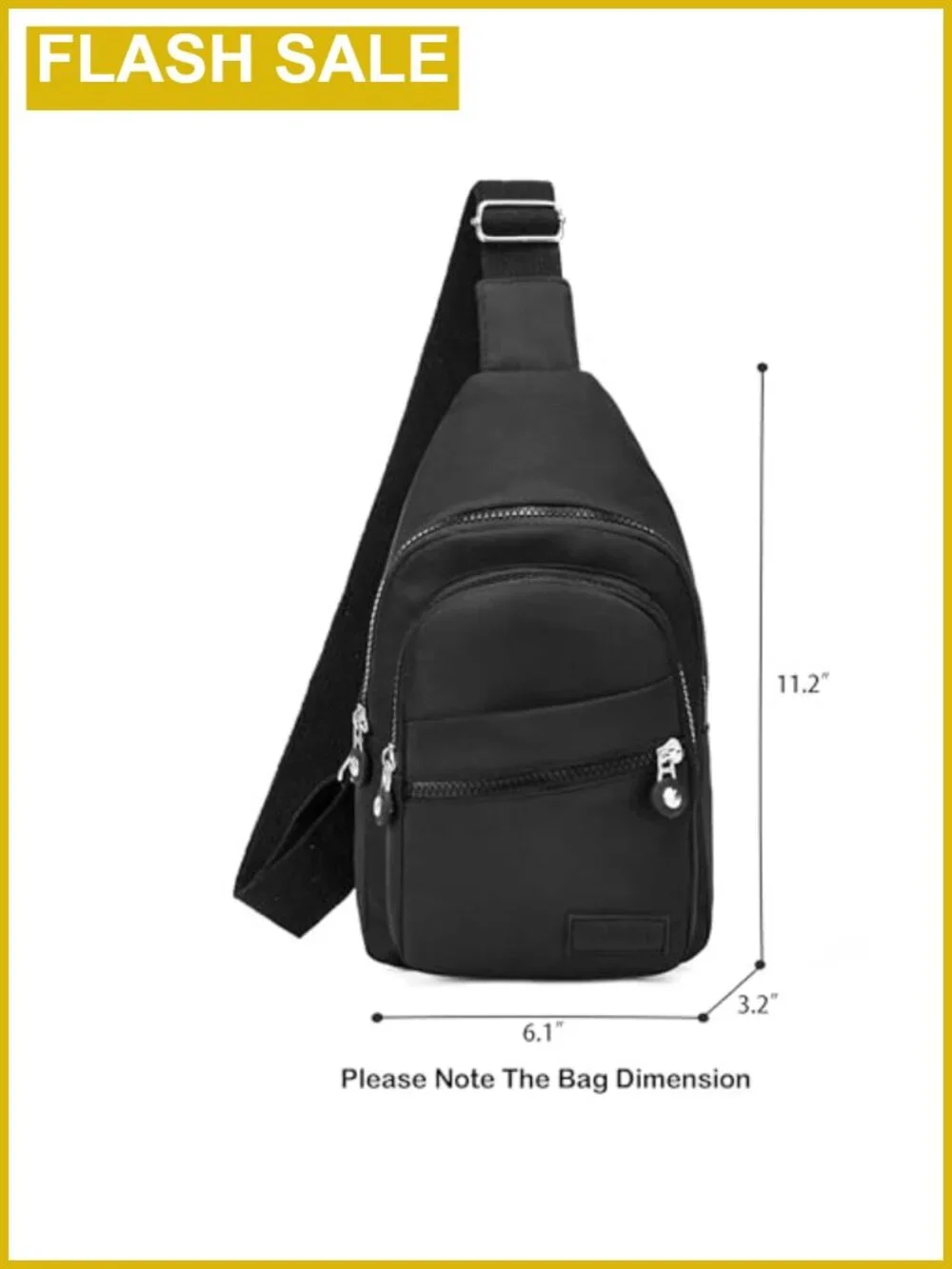 Banelu Sling Backpack Crossbody Bag Water-Resistant Nylon Travel Daypack